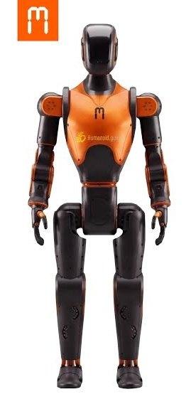 Orange and black humanoid robot